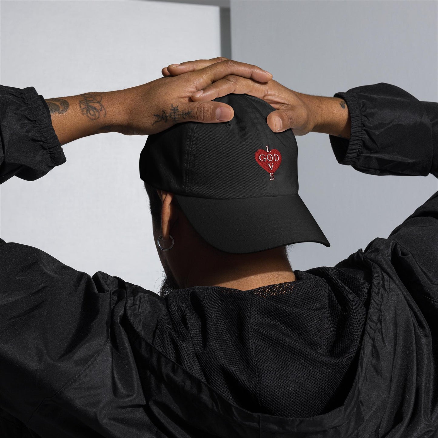 GOD is LOVE Heart Dad Hat