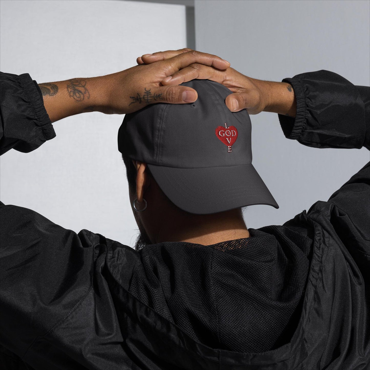GOD is LOVE Heart Dad Hat