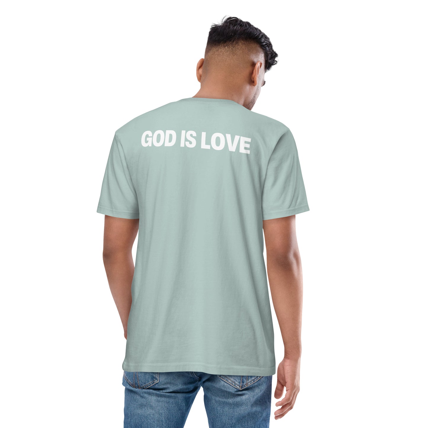 GOD IS LOVE Men's Premium Heavyweight T-shirt
