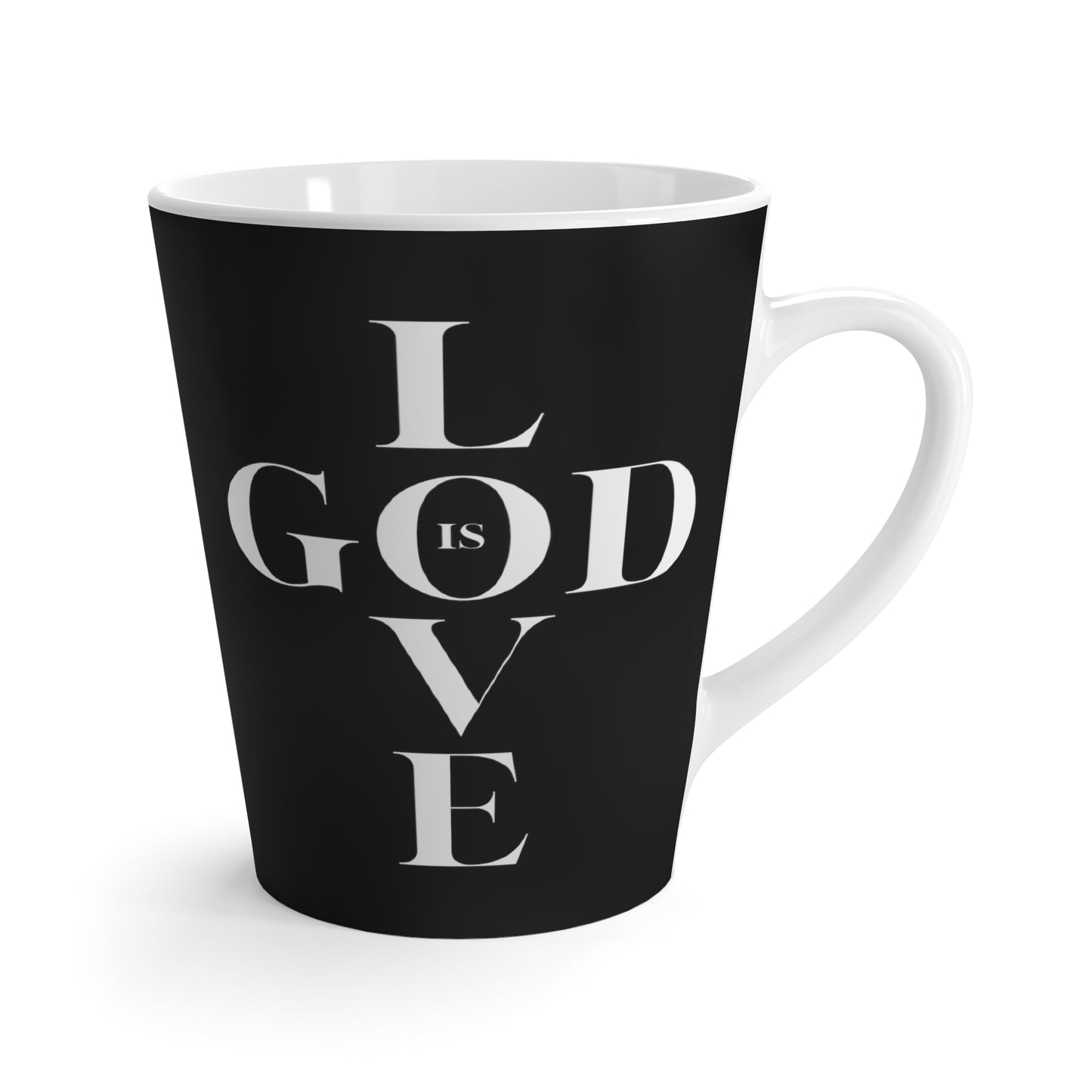 GOD is LOVE Cross Coffee Mug - Black